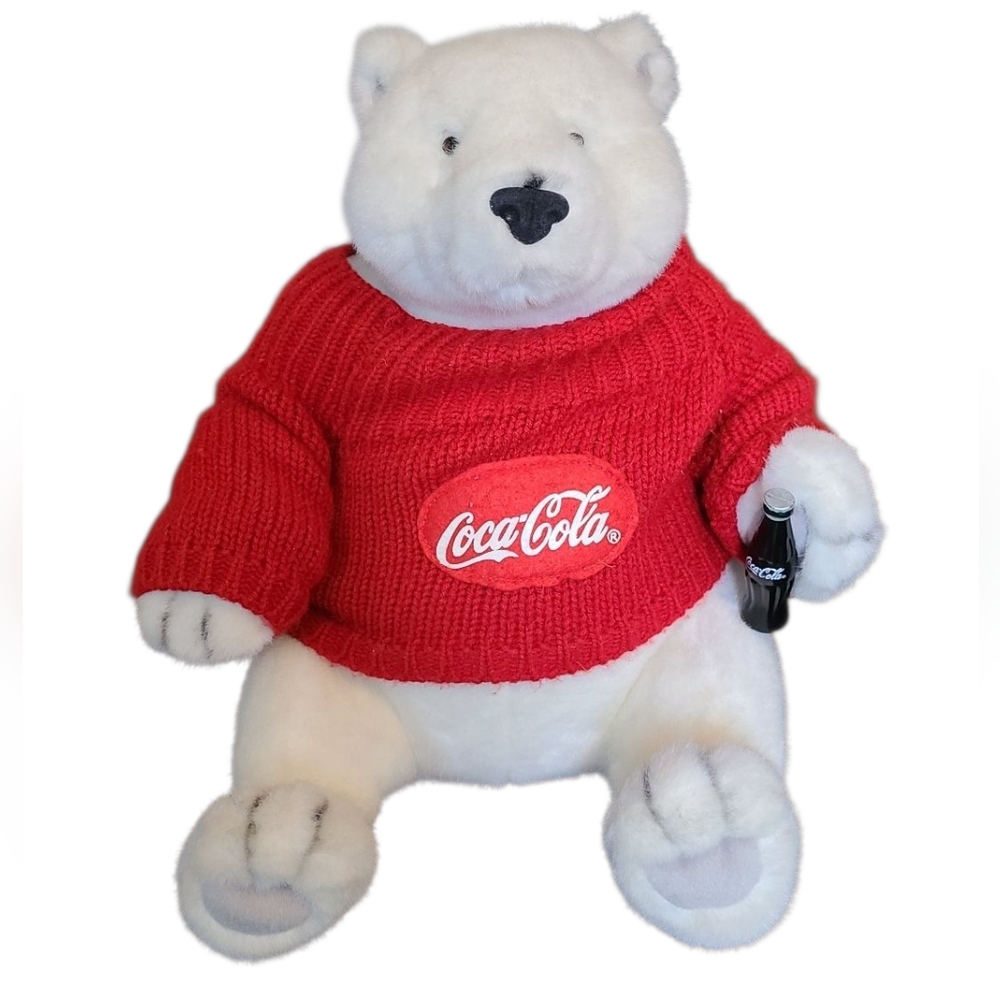 Coca-Cola Polar Bear in Red Knit Sweater